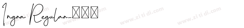 Ingra Regular字体转换